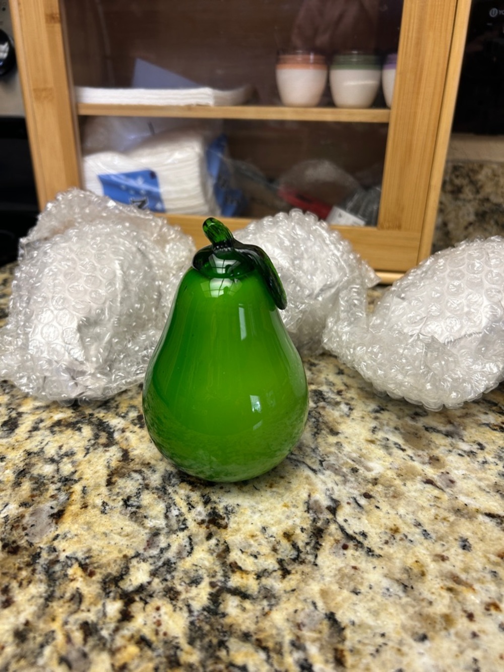 Blown Glass Pear Set